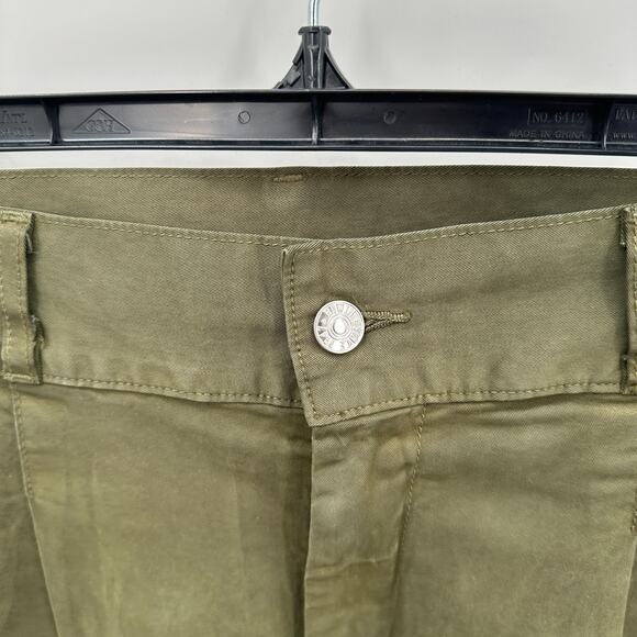 EDWIN NWT Isla Olive Green Pleated Barrel Trouser Pant // 30 - Picture 9 of 13